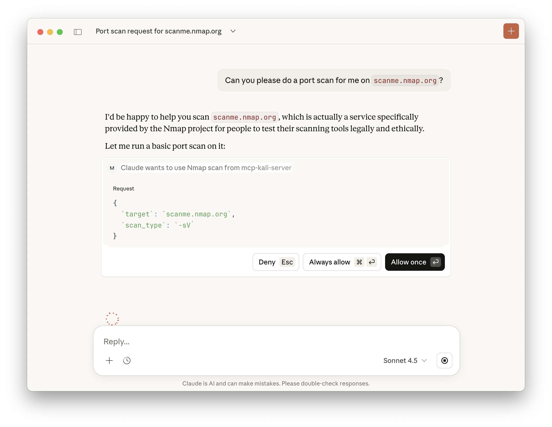 MCP permission approval dialog